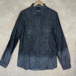 DIESEL BLACK GOLD Button Down Shirt Size 50 US Size Large Faded Streetwear